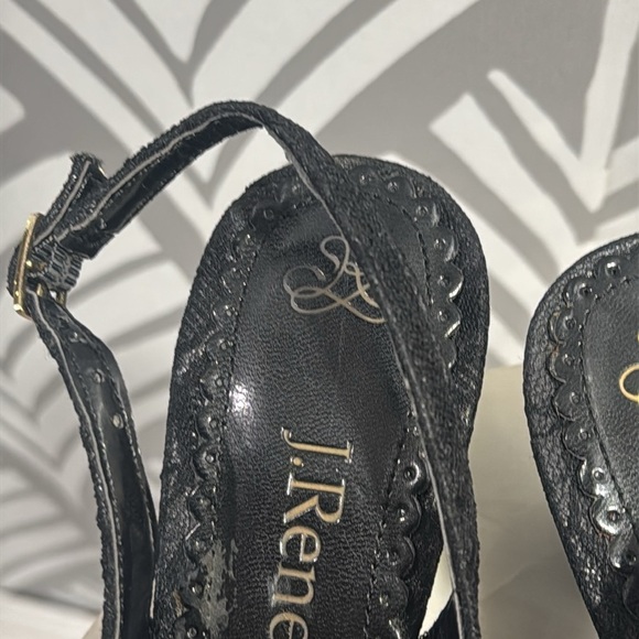 J.Renee Women's Black Slingback Heels - Picture 9 of 11